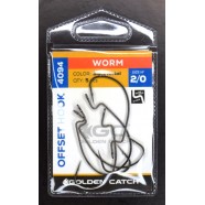 Гачки рибальські, GC Offset Worm 4094, 5шт/уп, колір BN, №2/0